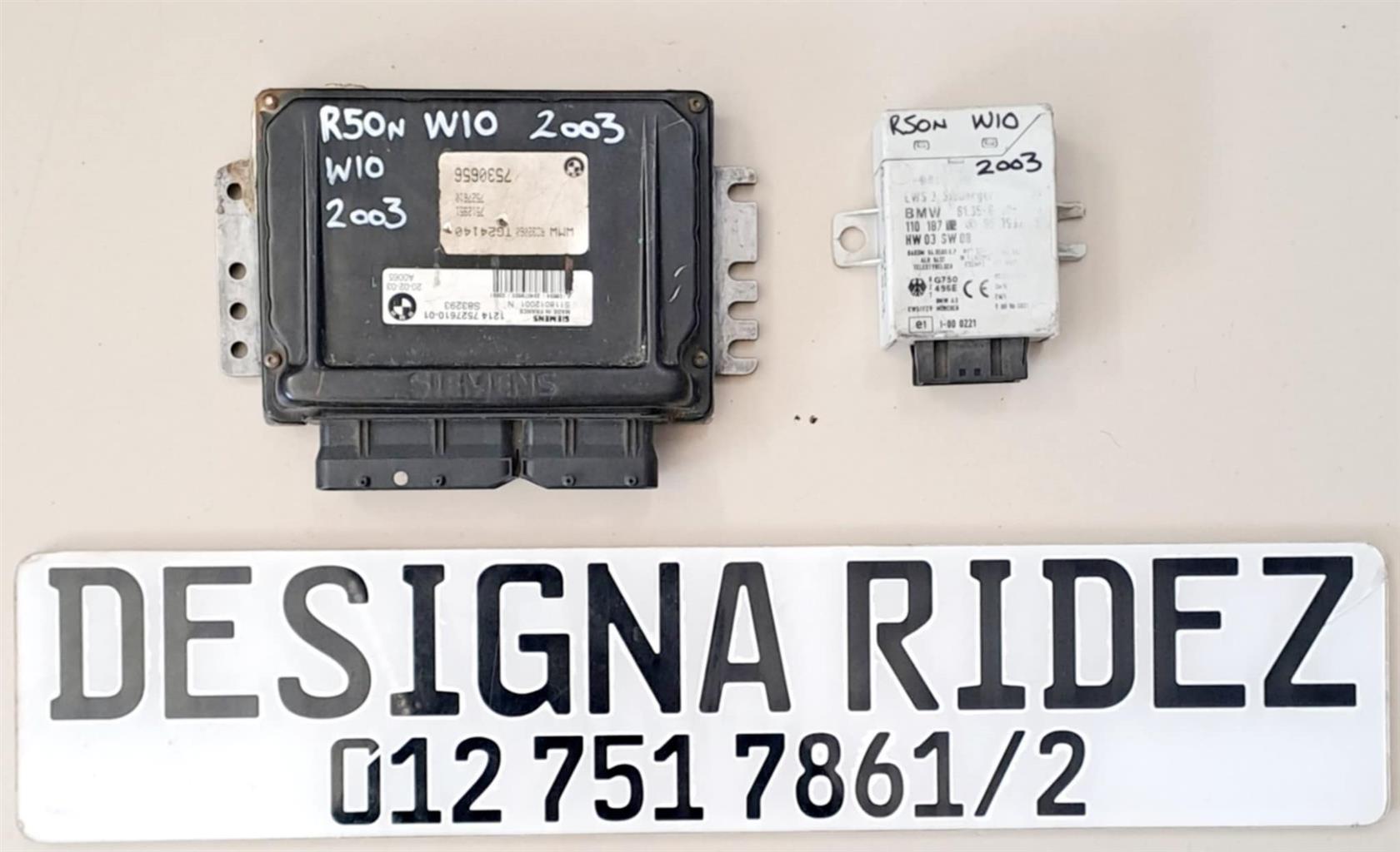 MINI COOPER R50/R53N W10 2002 AND 2003 MODEL LOCK-SETS AVAILABLE