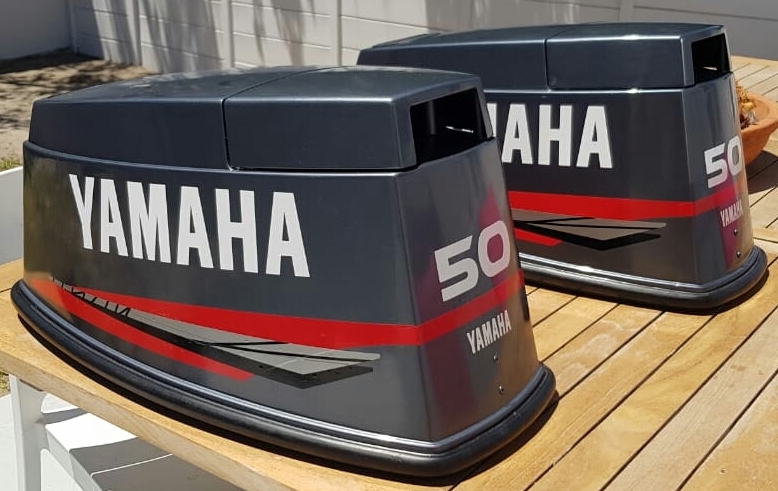 Yamaha two stroke outboard motor cowl stickers decals vinyl cut graphics Yamaha two stroke outboard motor cowl stickers decals vinyl cut graphics