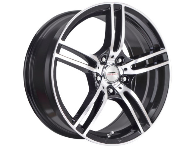17″ A-Line Destiny 4/100 Black Machined Face Alloy wheels