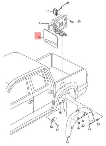 Fuel Flap - VW Amarok