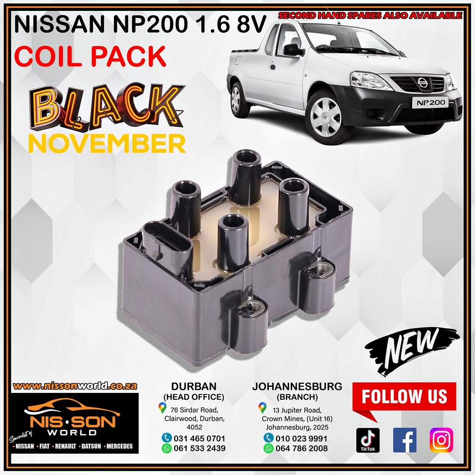 NISSAN NP200 1.6 8V COIL PACK - Private Seller NISSAN NP200 1.6 8V COIL PACK - Private Seller