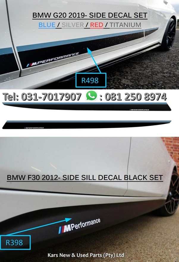 BMW F30 / G20 SIDE DECAL SET - 'MPERFORMANCE' - Private Seller BMW F30 / G20 SIDE DECAL SET - 'MPERFORMANCE' - Private Seller