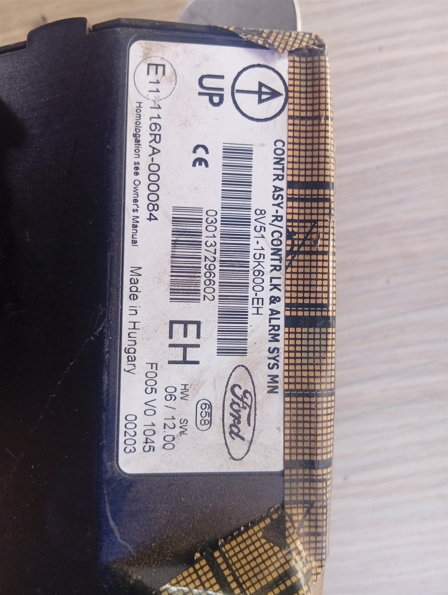 2008-2016 ford fiesta Body Computer box To Be Coded 116RA-000084 - Private Seller