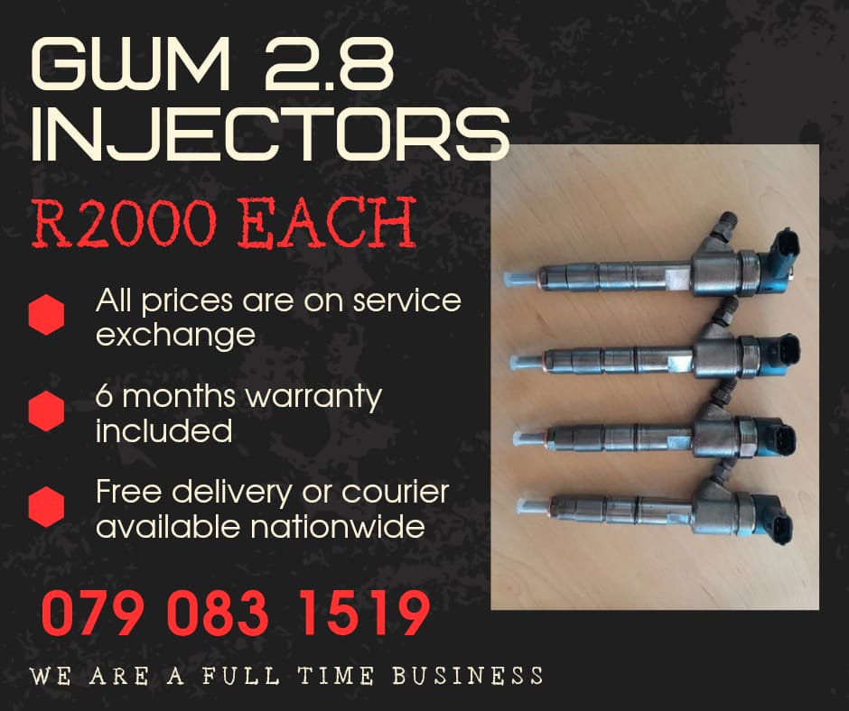 GWM 2.8 INJECTORS FOR SALE WITH WARRANTY - Private Seller