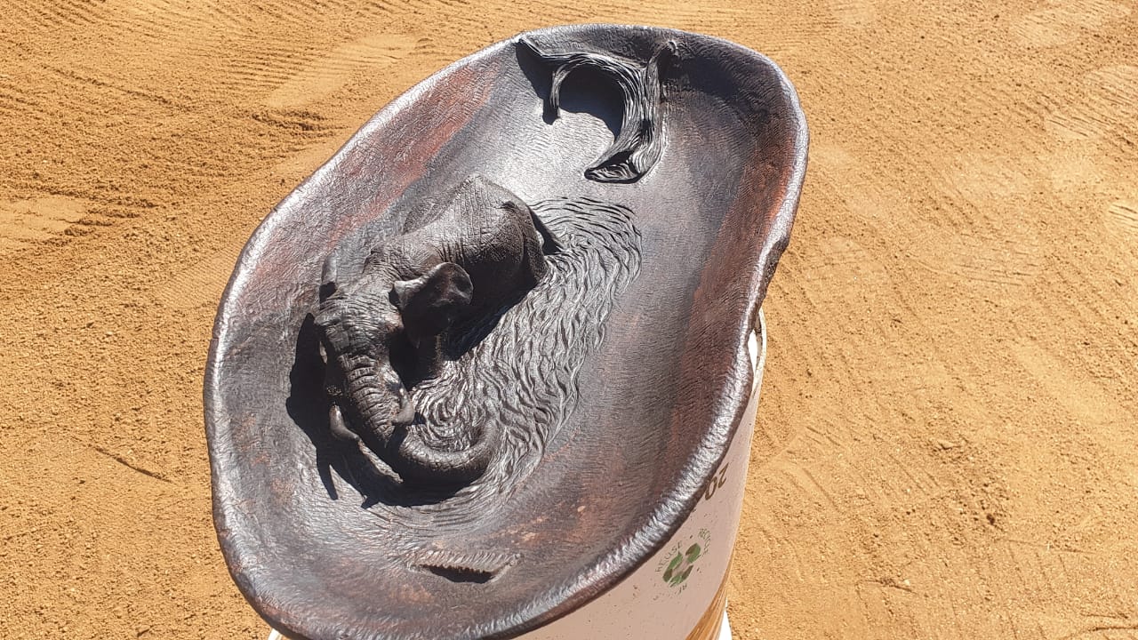 Fine art,wildlife carvings,on Ironwood