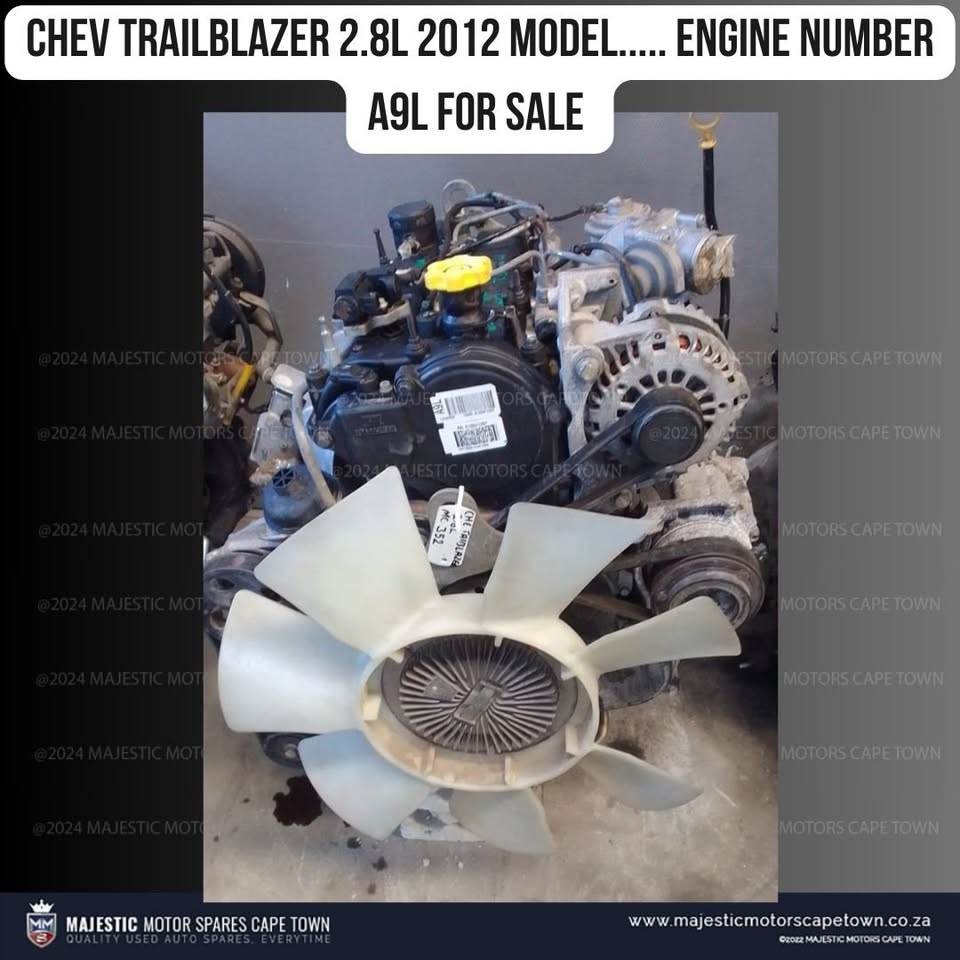 2012 Chev Trailblazer 2.8L A9L engine for sale – Great Condition! - Private Seller 2012 Chev Trailblazer 2.8L A9L engine for sale – Great Condition! - Private Seller