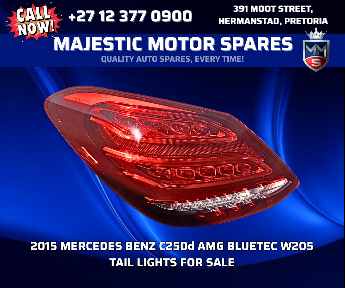 2015 Mercedes Benz C250d AMG Bluetec W205 Tail Lights For Sale – Second hand - Private Seller 2015 Mercedes Benz C250d AMG Bluetec W205 Tail Lights For Sale – Second hand - Private Seller