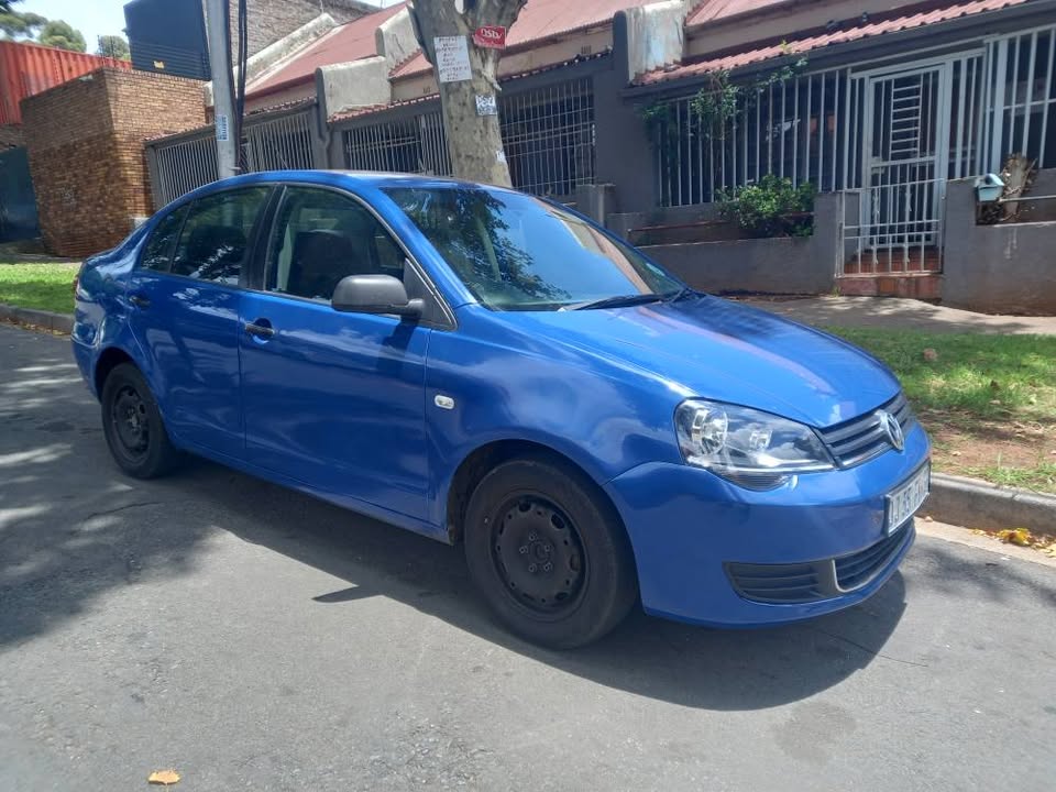 2012 VW POLO VIVO SEDAN 1.4 Petrol, Manual Transmission, Blue Color,  Mileage105000kms