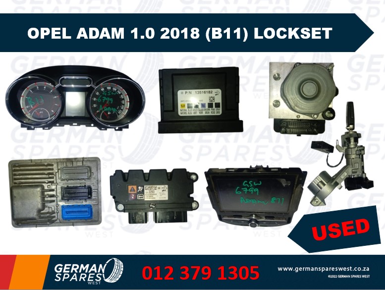 OPEL ADAM 1.0 2018 ( B11 ) LOCKSET – USED FOR SALE - Private Seller OPEL ADAM 1.0 2018 ( B11 ) LOCKSET – USED FOR SALE - Private Seller