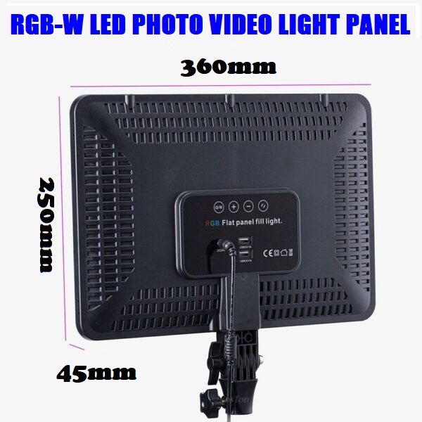 Professional Video & Photo MultiColour RGBW Remote Controlled LED Light Kit. NEW