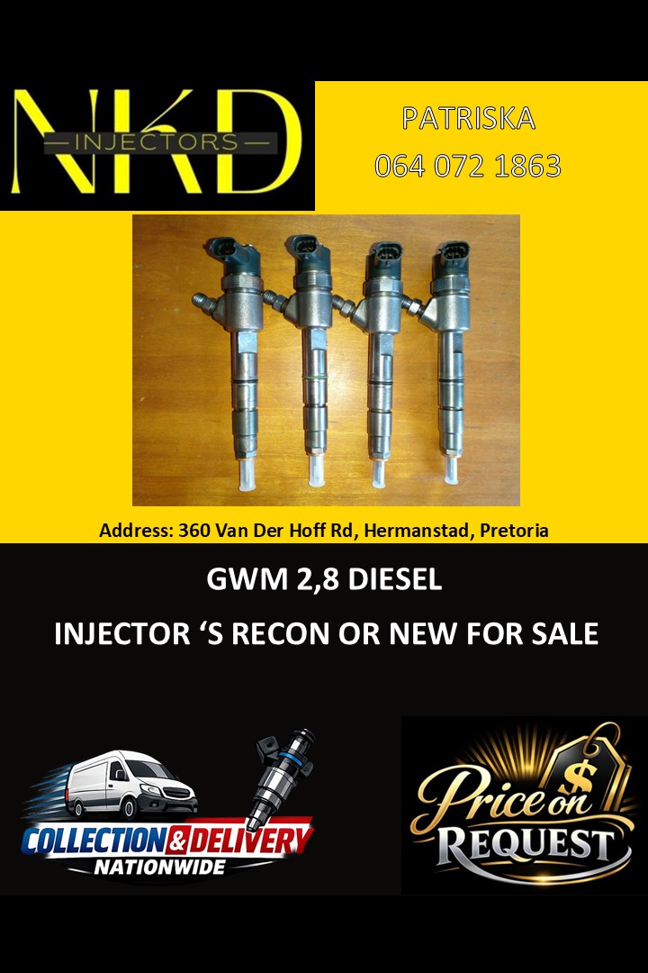 GWM 2,8 - AFFORABLE DIESEL INJECTORS ON RECON - Private Seller GWM 2,8 - AFFORABLE DIESEL INJECTORS ON RECON - Private Seller