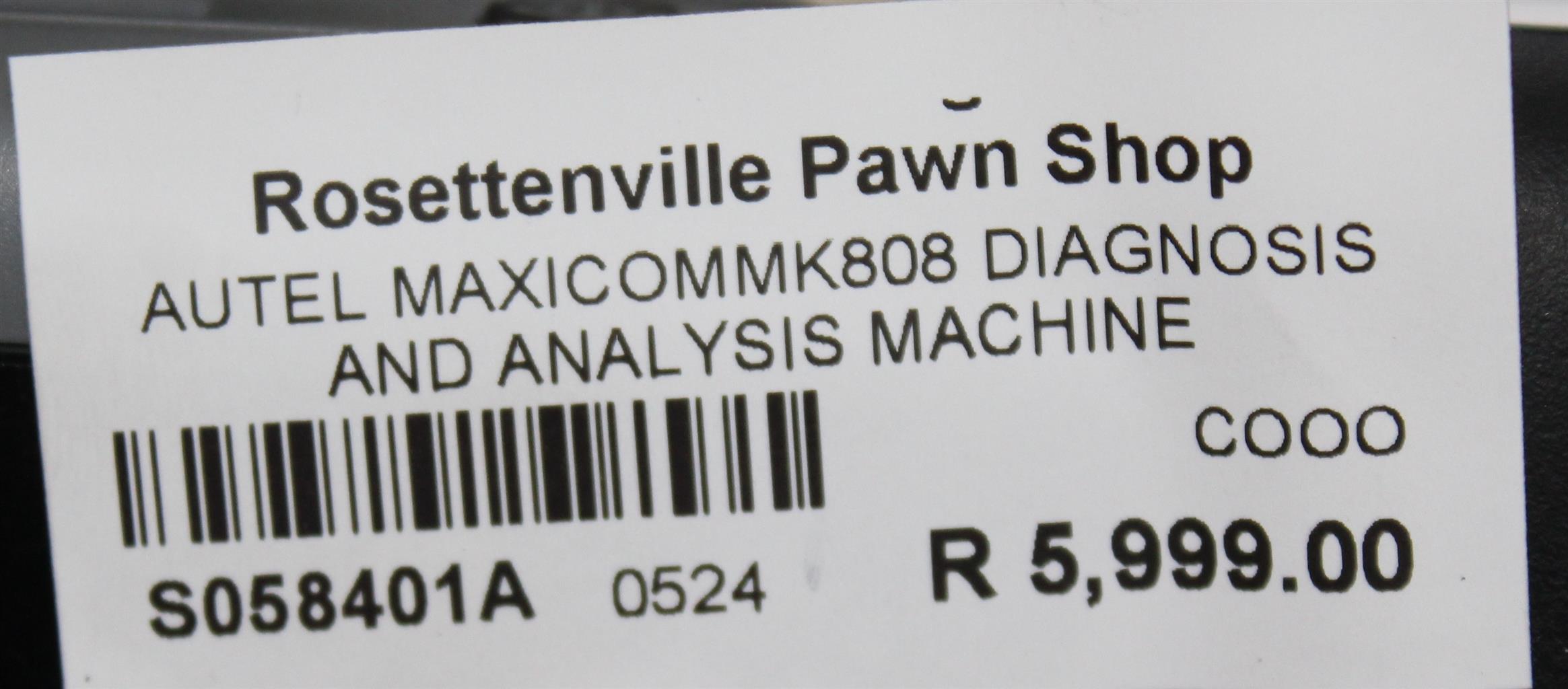 AUTEL DIAGNOSTICS MACHINE S058401A Junk Mail
