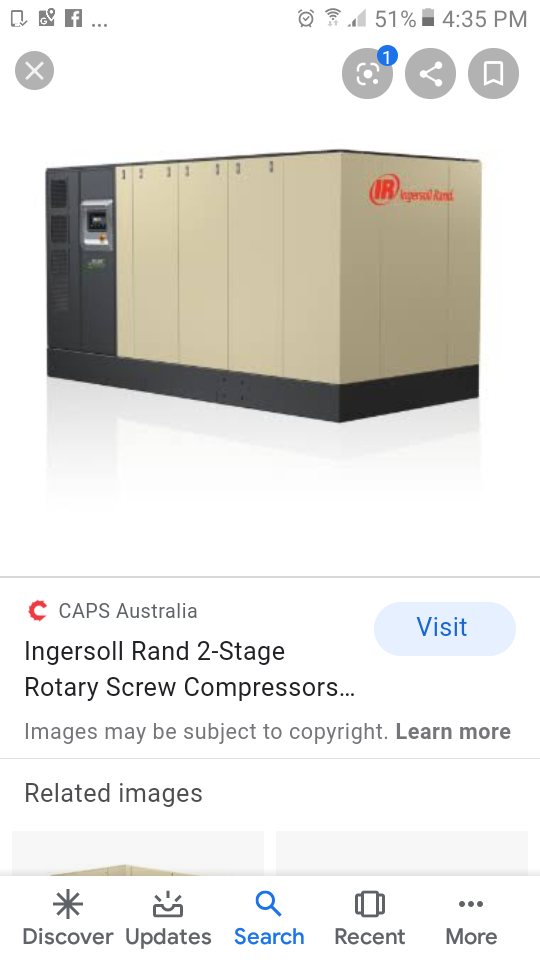 Ml 250 Ingersoll Rand screw compressors 