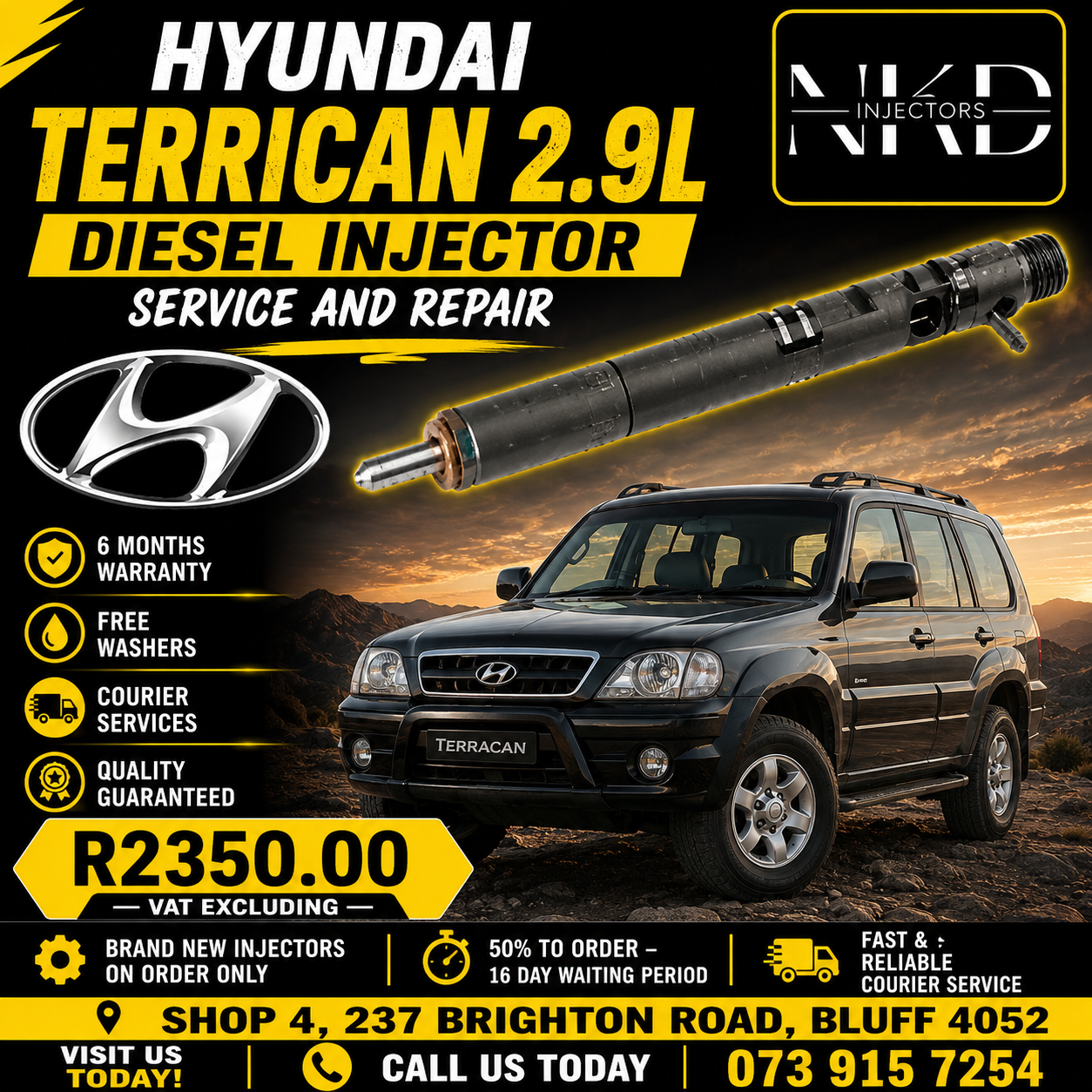 Repair_Hyundai_Terrican_2.9L_Injectors - Private Seller Repair_Hyundai_Terrican_2.9L_Injectors - Private Seller