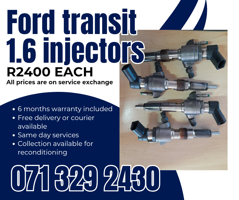 FORD TRANSIT 1.6 INJECTORS FOR SALE WITH WARRANTY ON - Private Seller FORD TRANSIT 1.6 INJECTORS FOR SALE WITH WARRANTY ON - Private Seller