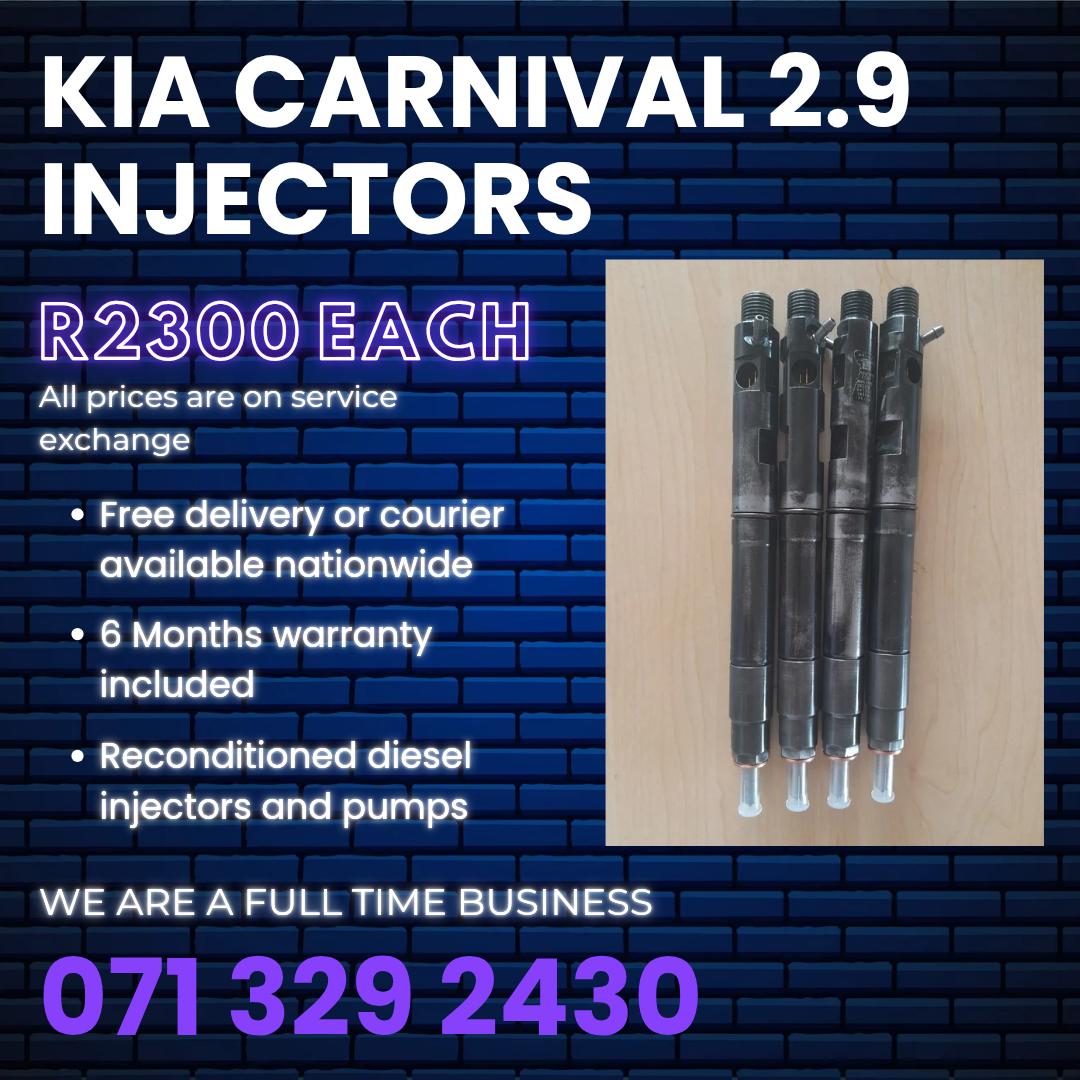 KIA CARNIVAL 2.9 INJECTORS FOR SALE WITH WARRANTY - Private Seller KIA CARNIVAL 2.9 INJECTORS FOR SALE WITH WARRANTY - Private Seller