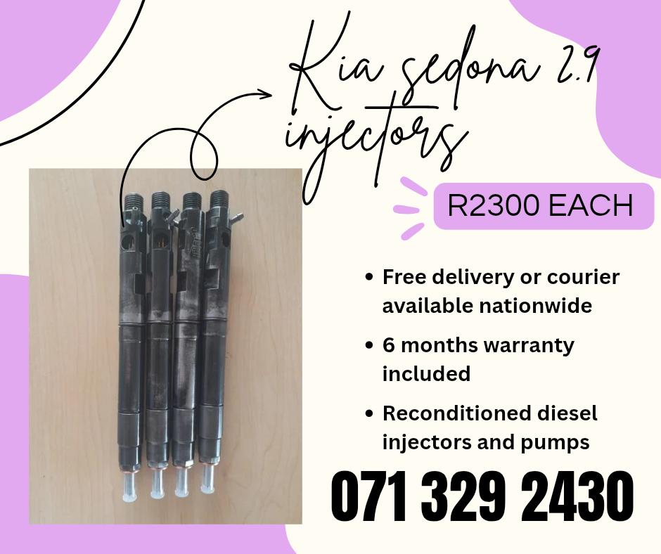 KIA SEDONA 2.9 INJECTORS FOR SALE WITH WARRANTY - Private Seller KIA SEDONA 2.9 INJECTORS FOR SALE WITH WARRANTY - Private Seller