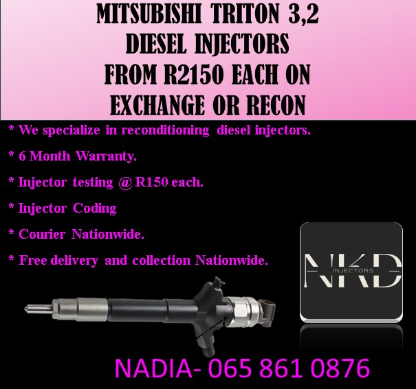 MITSUBISHI 3.2 INJECTORS FOR SALE ON EXCHANGE OR RECON - Private Seller MITSUBISHI 3.2 INJECTORS FOR SALE ON EXCHANGE OR RECON - Private Seller