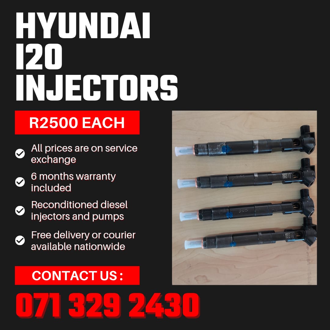 HYUNDAI I20 INJECTORS FOR SALE WITH WARRANTY INCLUDED - Private Seller HYUNDAI I20 INJECTORS FOR SALE WITH WARRANTY INCLUDED - Private Seller