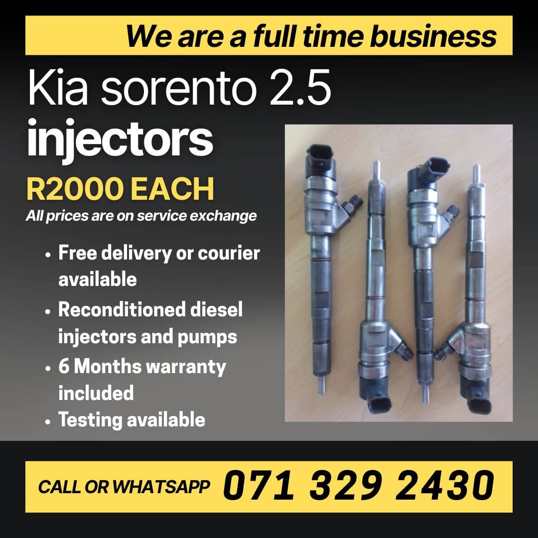 KIA SORENTO 2.5 INJECTORS FOR SALE WITH WARRANTY INCLUDED - Private Seller KIA SORENTO 2.5 INJECTORS FOR SALE WITH WARRANTY INCLUDED - Private Seller