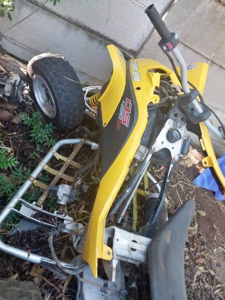 Can – am DS450 stripping for spares