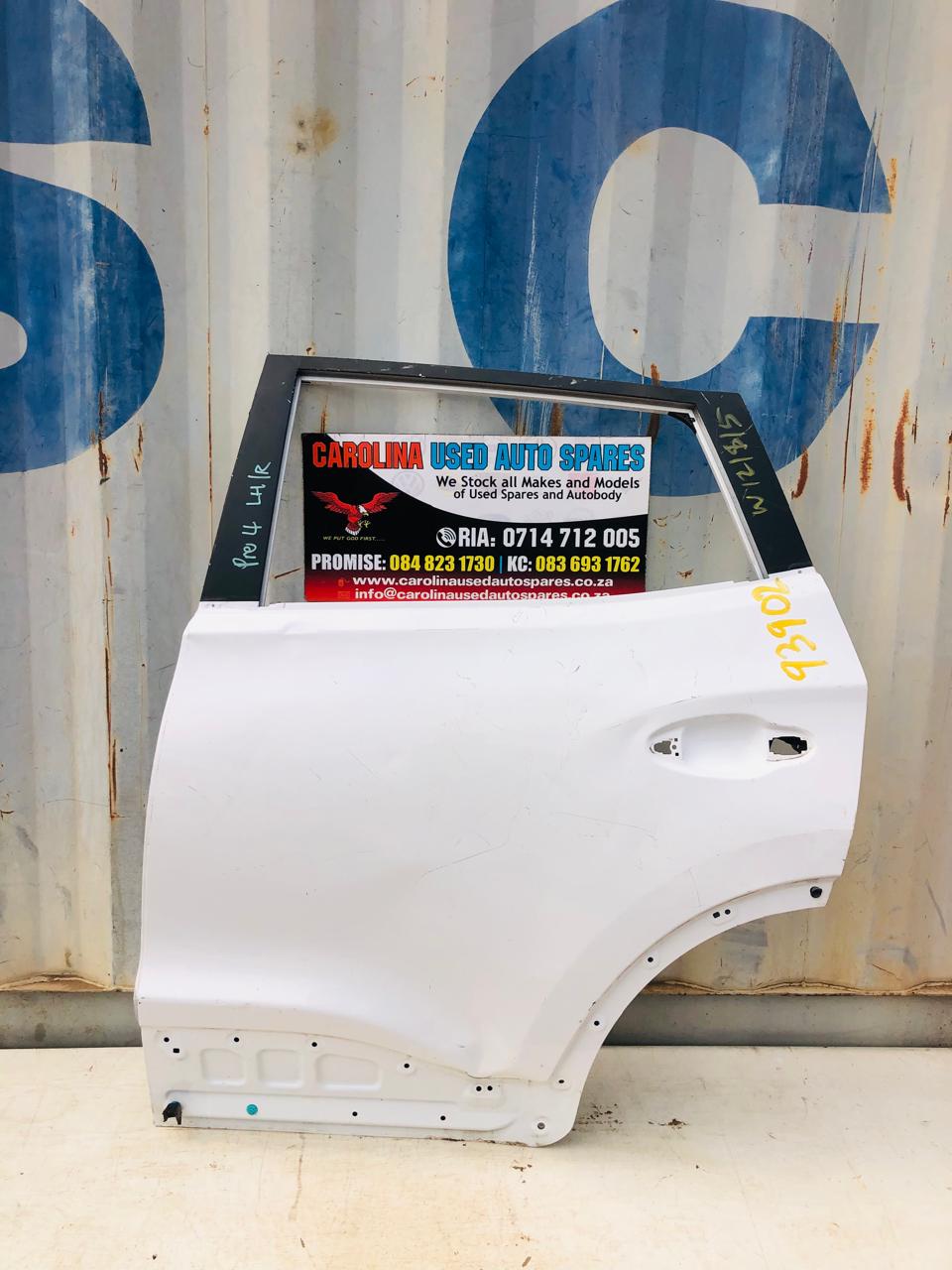 Chery Tiggo 4 Pro right rear/back door white (2022) - Private Seller Chery Tiggo 4 Pro right rear/back door white (2022) - Private Seller