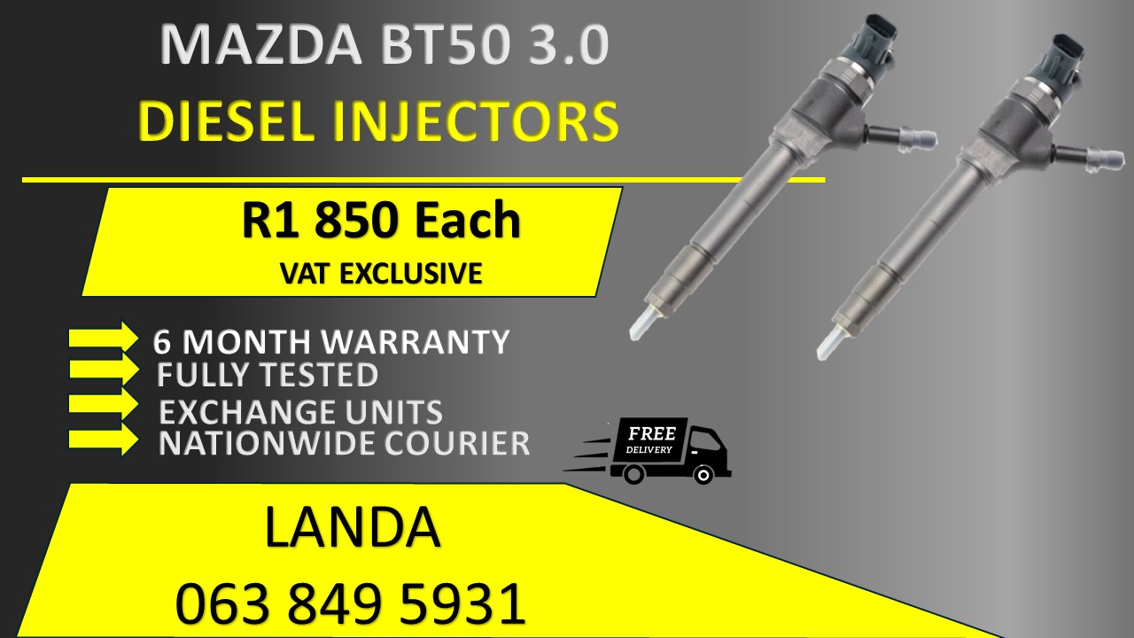MAZDA BT50 DIESEL INJECTORS FOR SALE OR RECON WITH WARRANTY - Private Seller MAZDA BT50 DIESEL INJECTORS FOR SALE OR RECON WITH WARRANTY - Private Seller