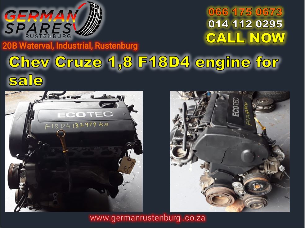 Chev Cruze 1.8 F18D4 engine and spares for sale - Private Seller Chev Cruze 1.8 F18D4 engine and spares for sale - Private Seller
