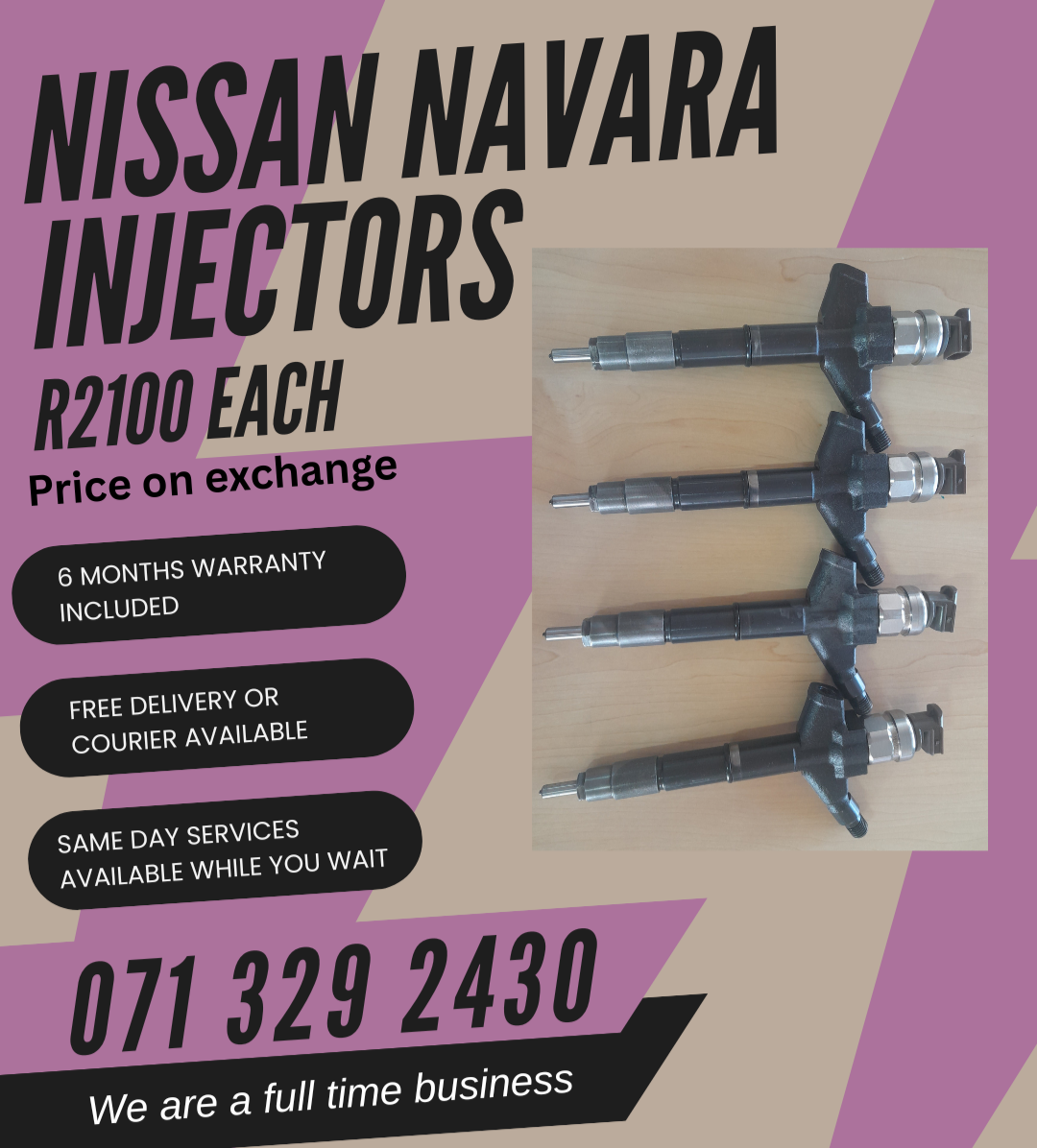 NISSAN NAVARA INJECTORS FOR SALE WITH WARRANTY ON - Private Seller NISSAN NAVARA INJECTORS FOR SALE WITH WARRANTY ON - Private Seller