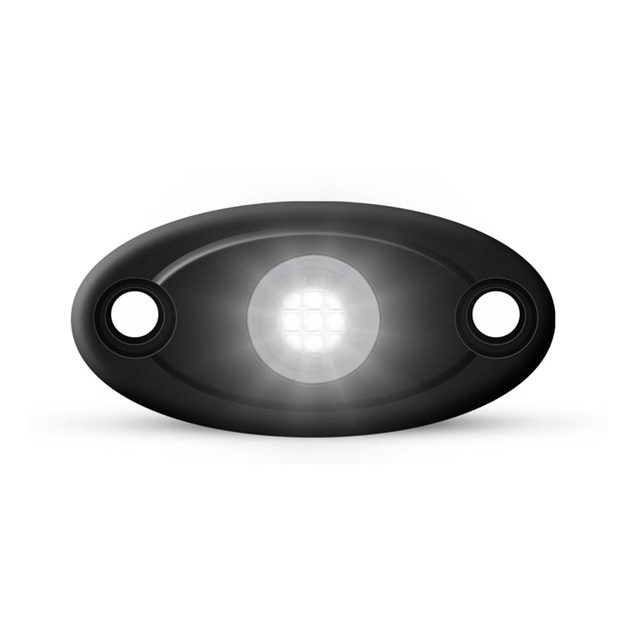 Universal Aluminium 9-LED Rocklights (White)