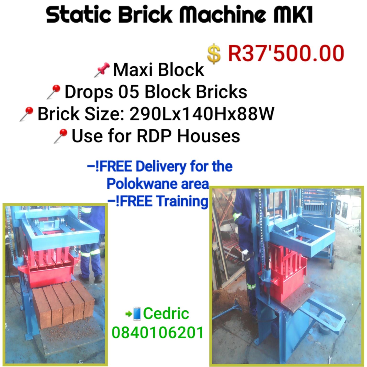 Maxi Block Brick Machine Use For Rdp Houses