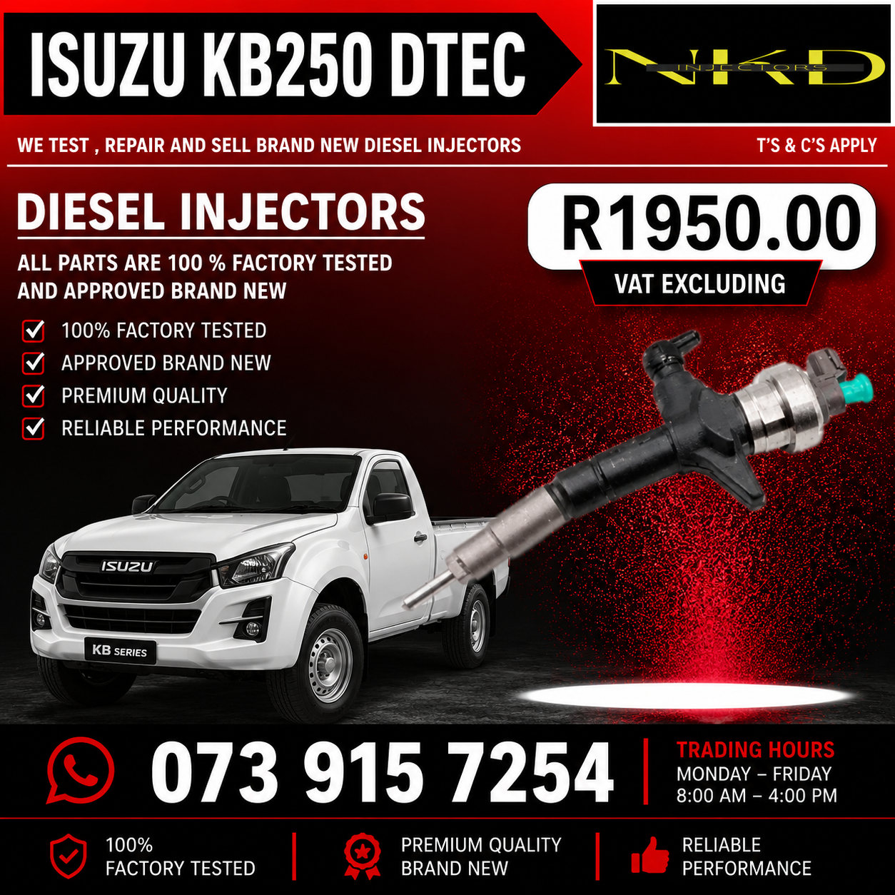 Isuzu_KB250_DTEC_On_Repair - Private Seller Isuzu_KB250_DTEC_On_Repair - Private Seller