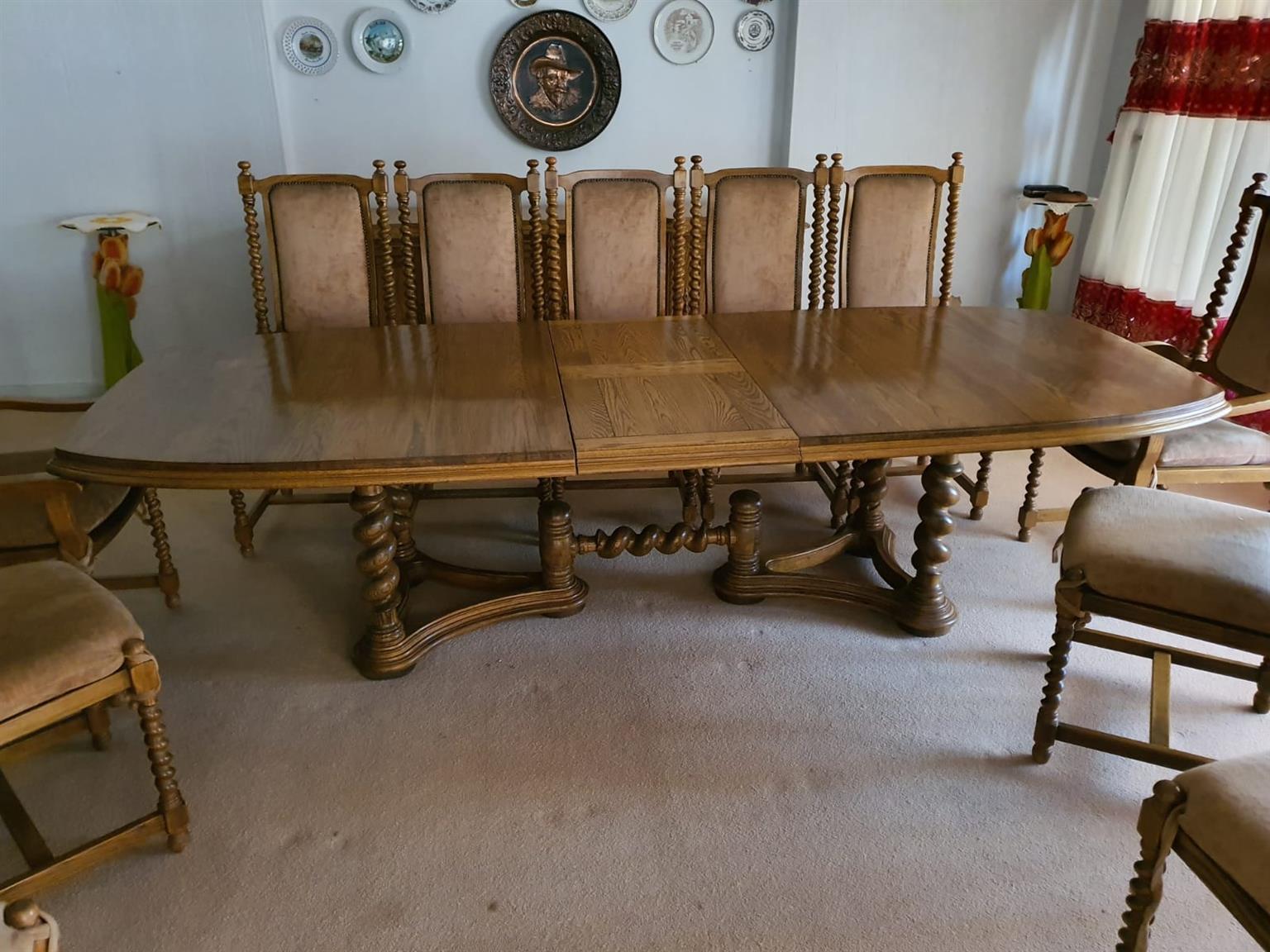 dining room set with buffet