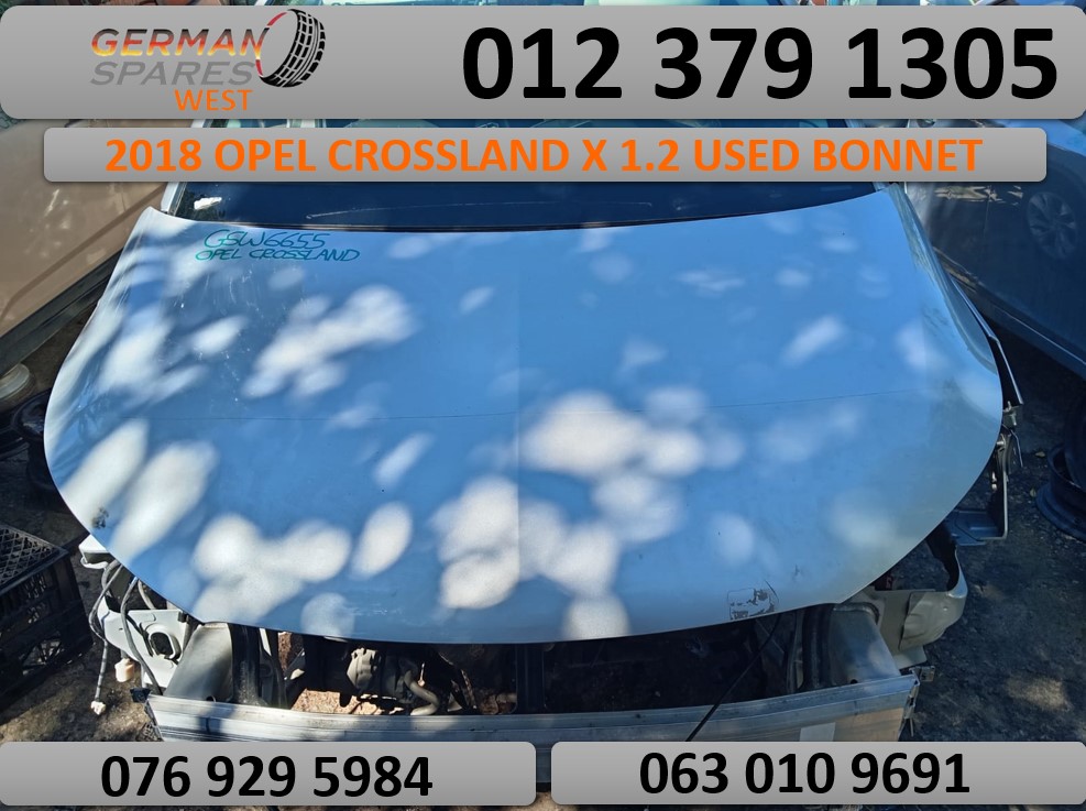 2018 OPEL CROSSLAND X 1.2 USED BONNET FOR SALE - Private Seller
