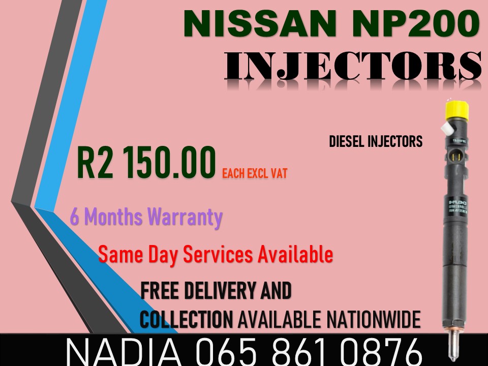 NISSAN NP200 DIESEL INJECTORS RECONDITIONED - Private Seller NISSAN NP200 DIESEL INJECTORS RECONDITIONED - Private Seller