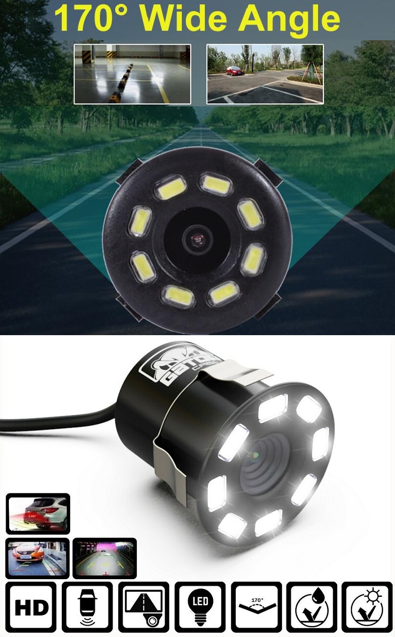 Mini Waterproof Parking Assistance 8LED Reversing Backup Camera Q-DC4. Brand New - Private Seller Mini Waterproof Parking Assistance 8LED Reversing Backup Camera Q-DC4. Brand New - Private Seller