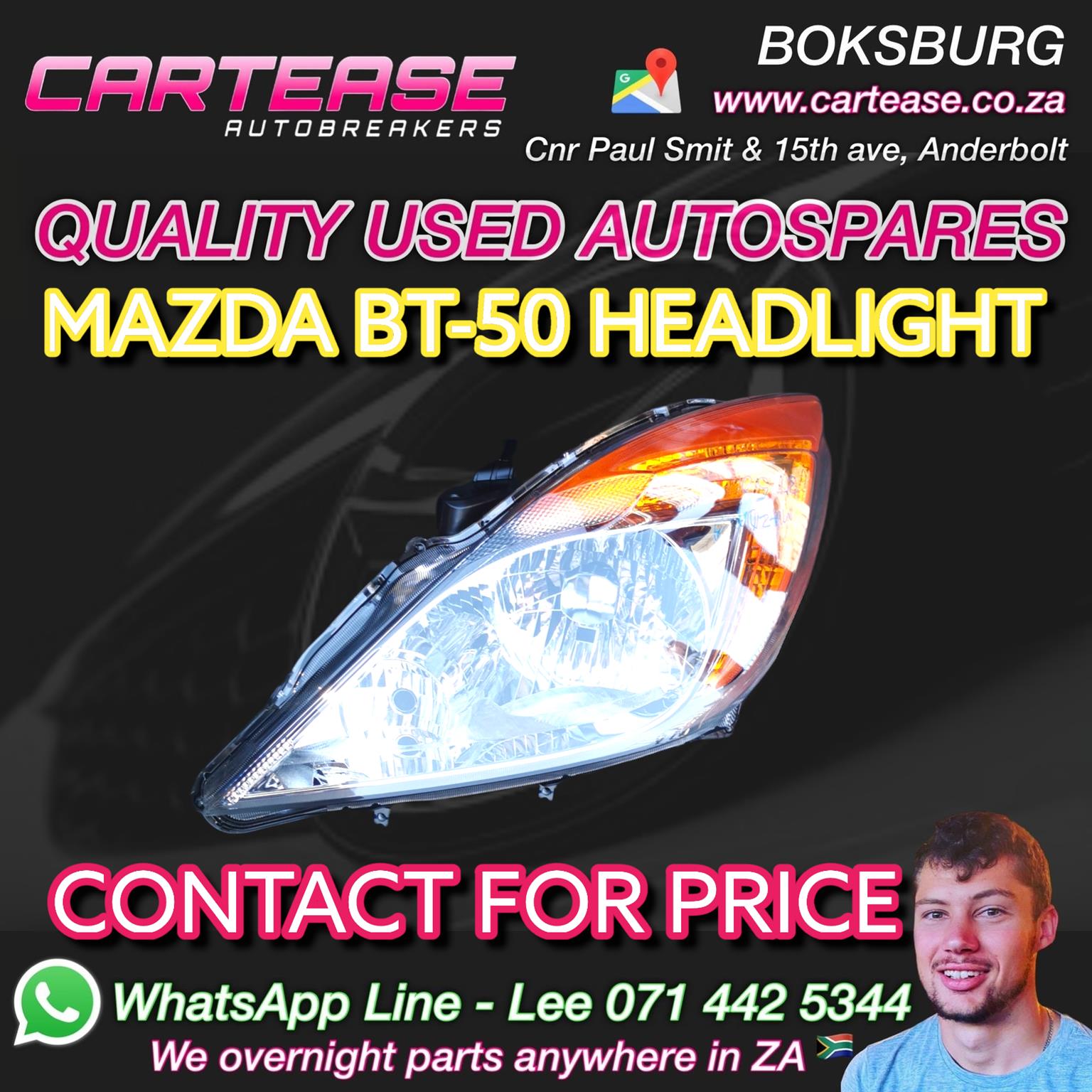 MAZDA BT-50 HEADLIGHT - Private Seller MAZDA BT-50 HEADLIGHT - Private Seller