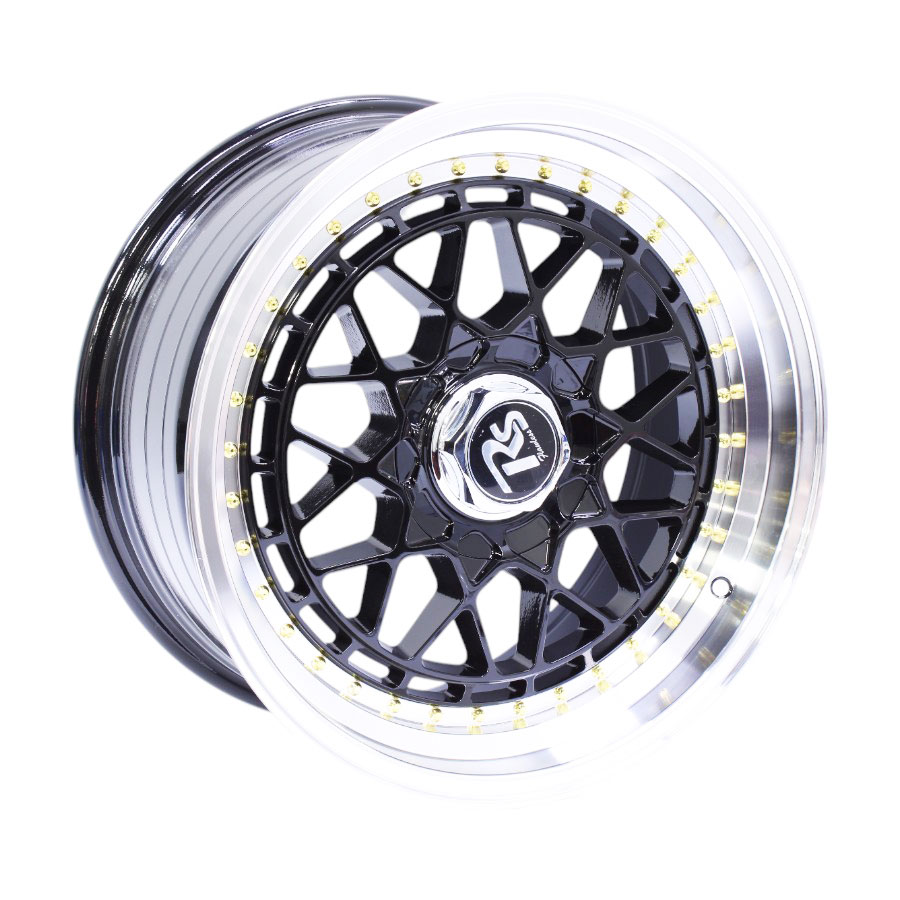 17″ EWT Ascari 4/100 & 5/100 Gloss Black Machine Lip Alloy Wheels