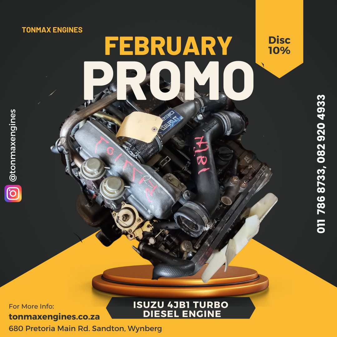 Isuzu 4JB1 Turbo Diesel Engine for Sale