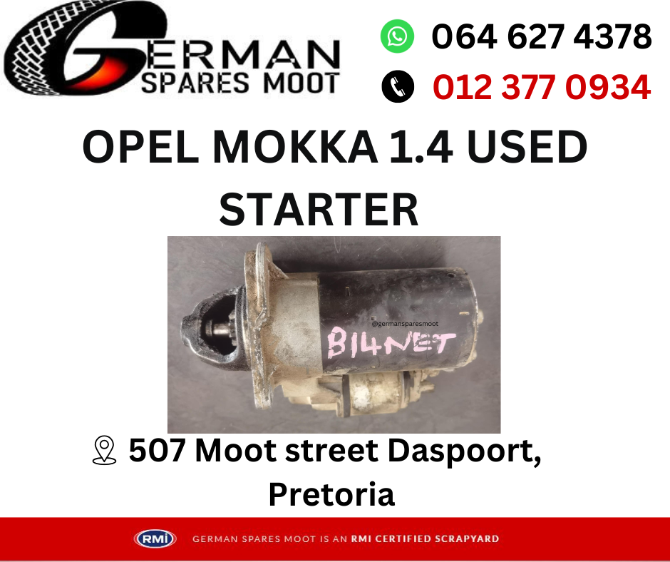 Opel Mokka 1.4 Used Starter - Private Seller Opel Mokka 1.4 Used Starter - Private Seller
