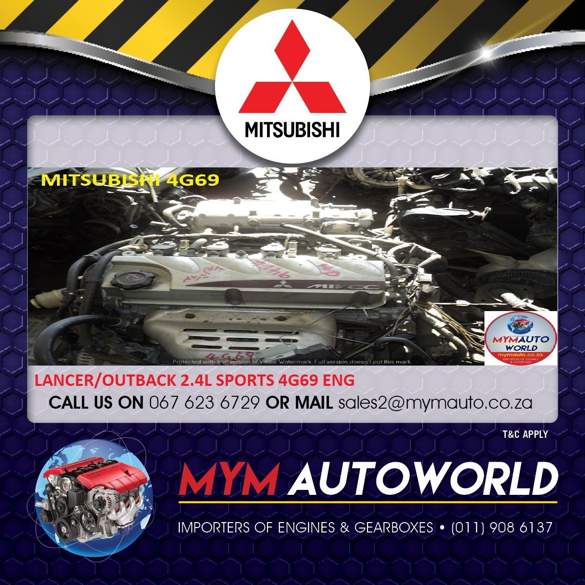 MITSUBISHI LANCER/OUTBACK 2.4 SPORTS 4G69 ENGINE - Private Seller