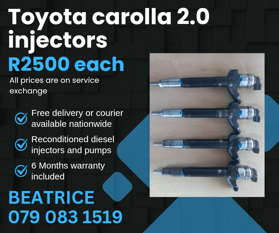 TOYOTA CAROLLA 2.0 INJECTORS FOR SALE - Private Seller TOYOTA CAROLLA 2.0 INJECTORS FOR SALE - Private Seller