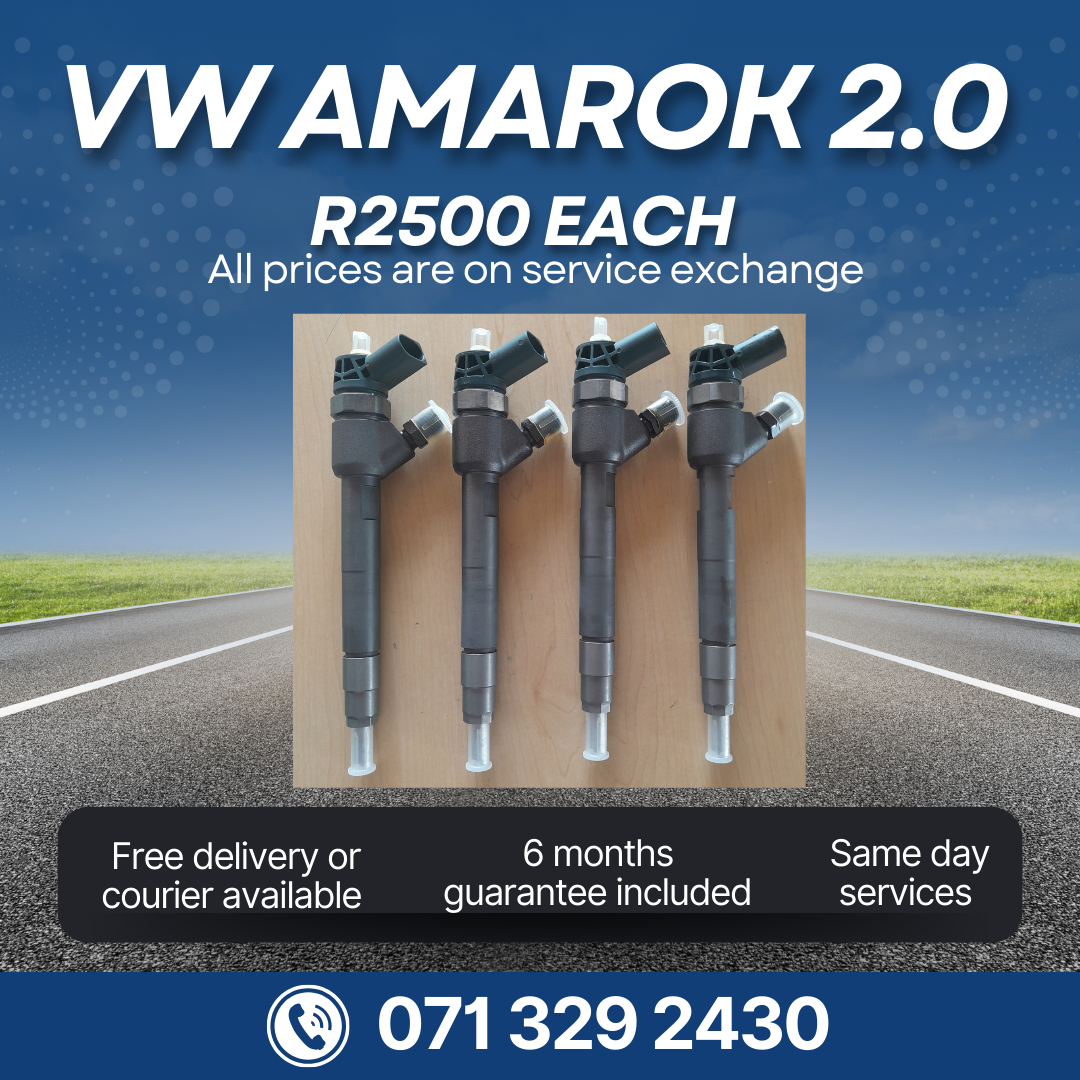 VW AMAROK 2.0 DIESEL INJECTORS FOR SALE WITH WARRANTY - Private Seller VW AMAROK 2.0 DIESEL INJECTORS FOR SALE WITH WARRANTY - Private Seller