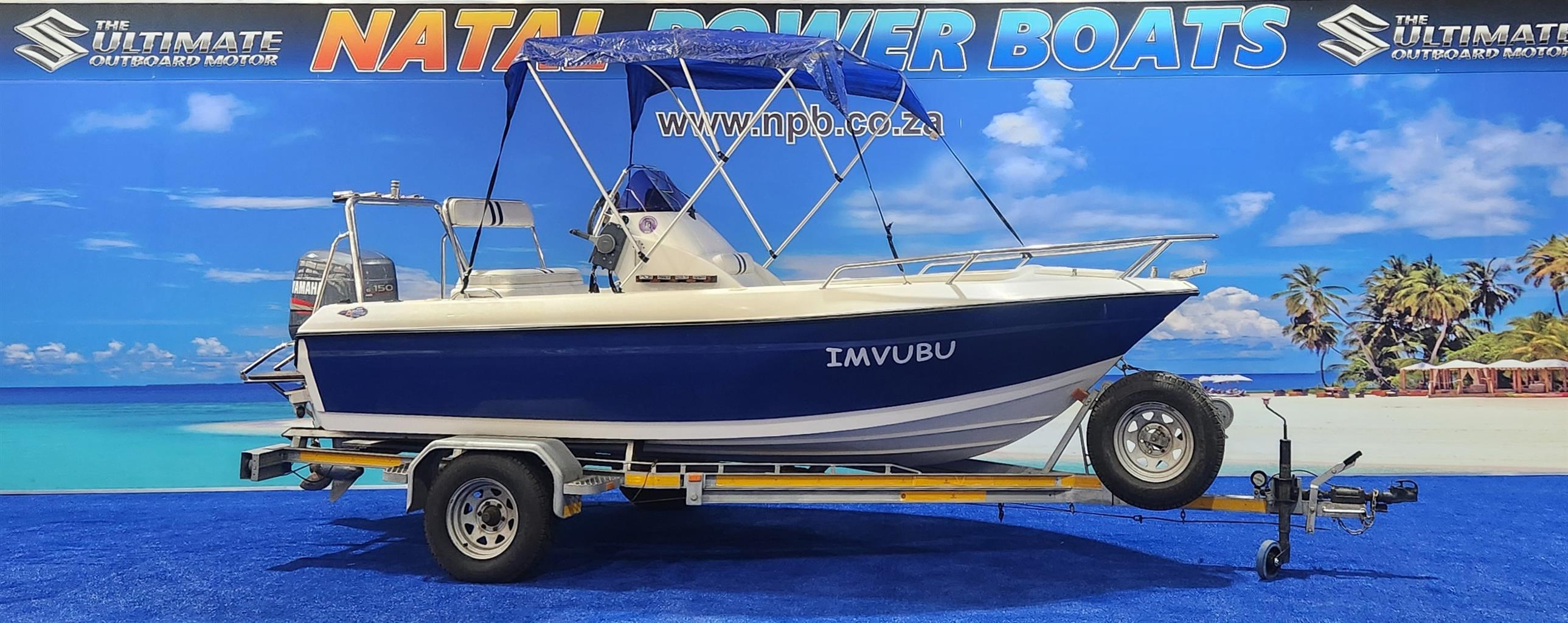 SWIFT 165 ON TRAILER 150 HP YAMAHA 2 STROKE