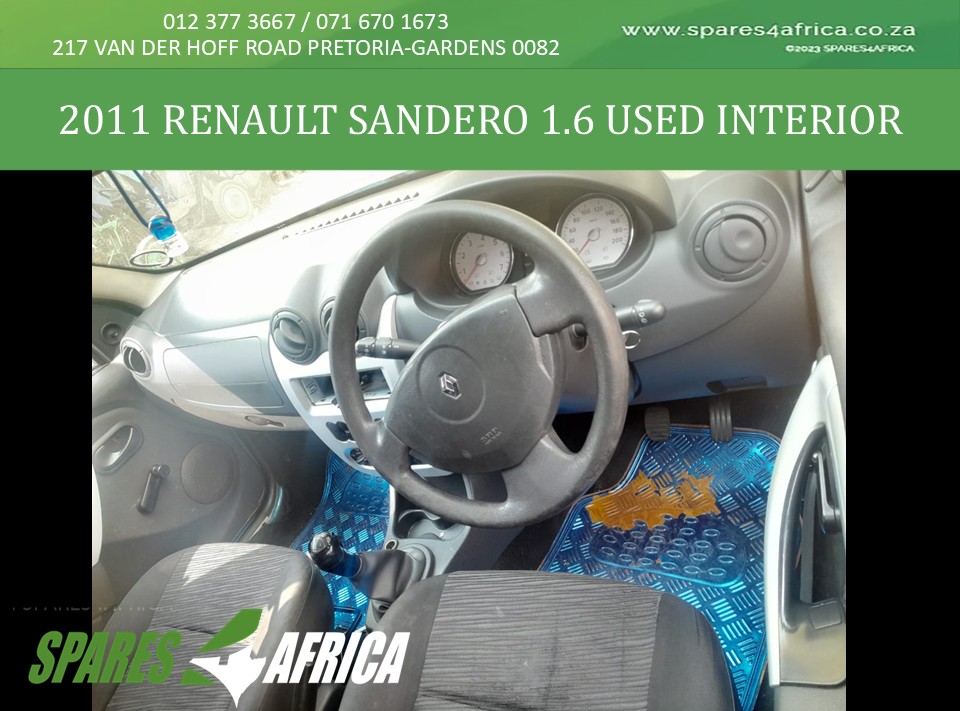 2011 Renault Sandero 1.6 Used Interior - Private Seller 2011 Renault Sandero 1.6 Used Interior - Private Seller