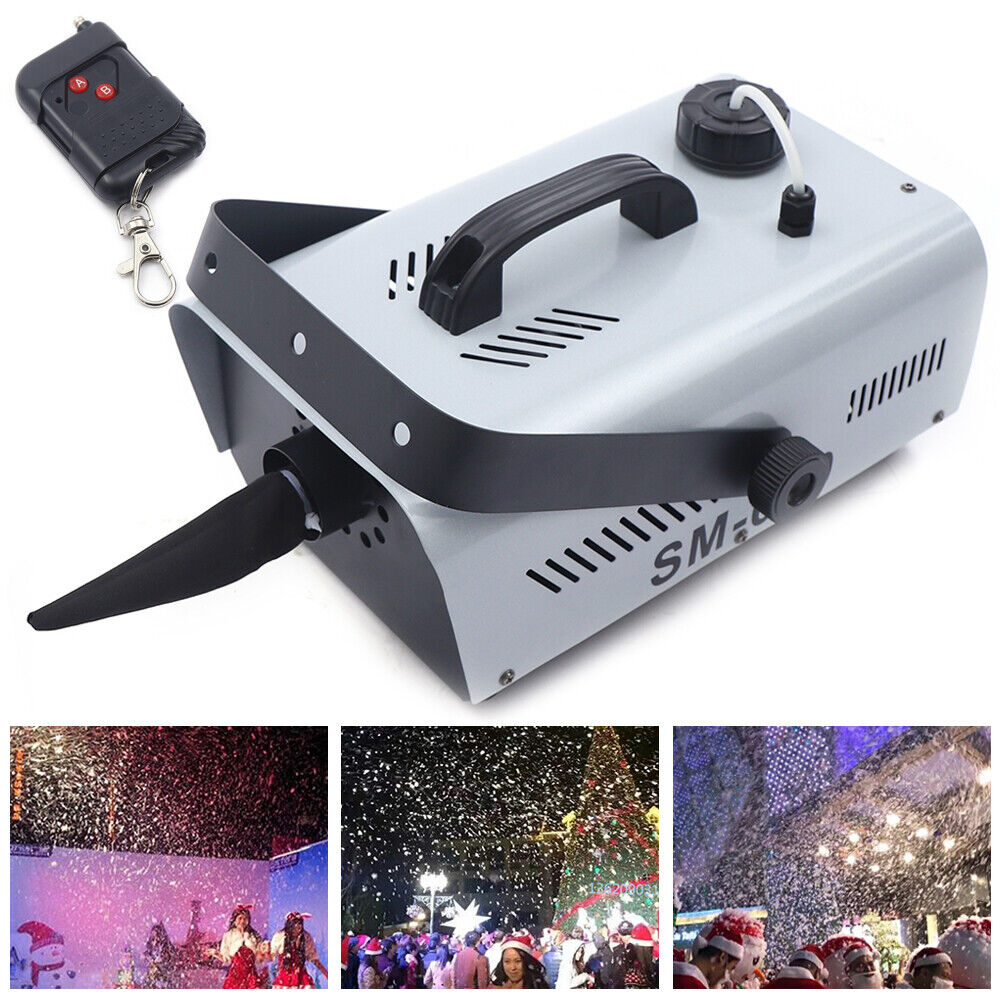 Stunning Snow Making Machine, Wireless Remote Control Snowflake Maker 220V. NEW