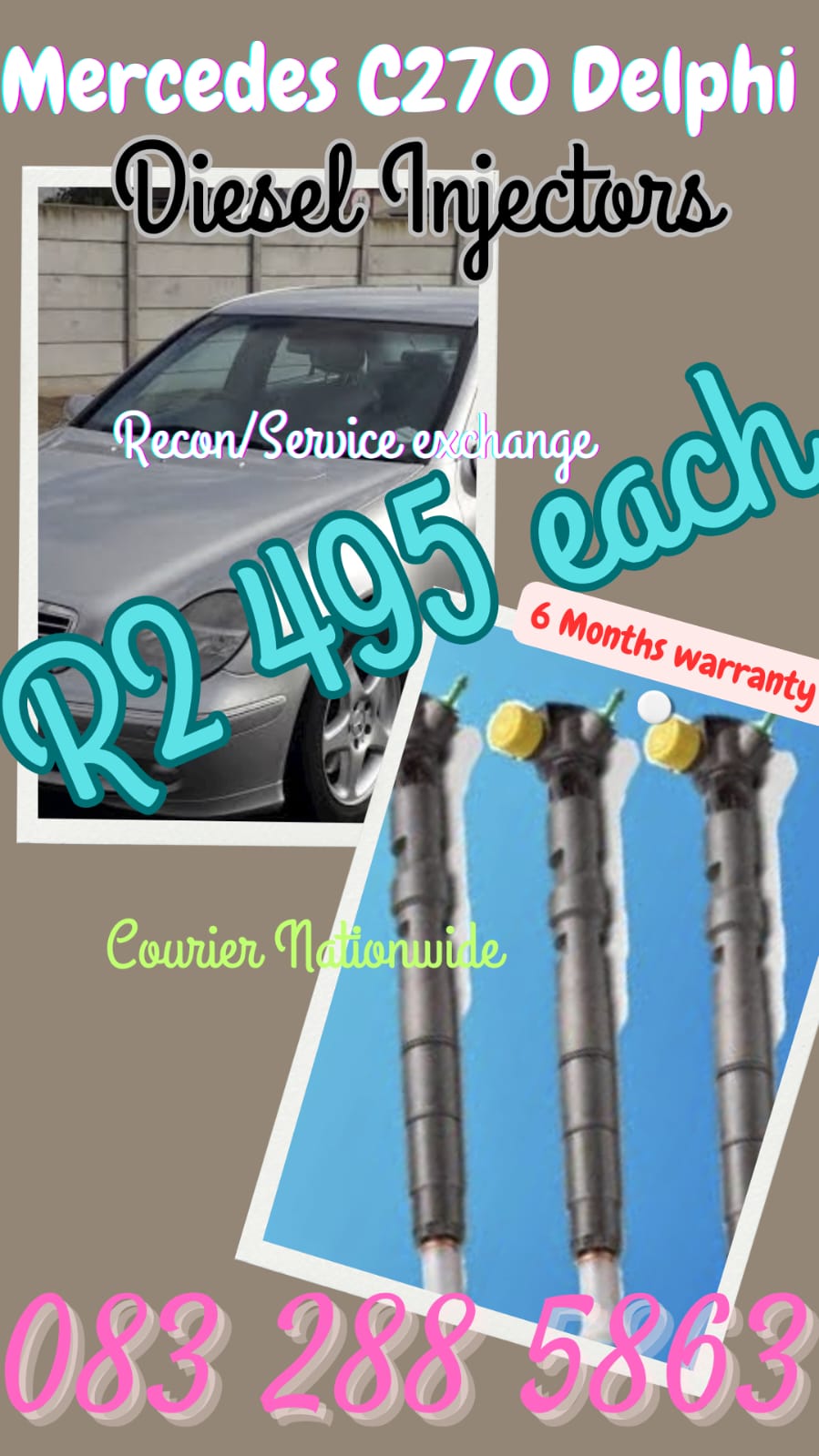 Mercedes C270 Delphi Diesel Injectors - Private Seller