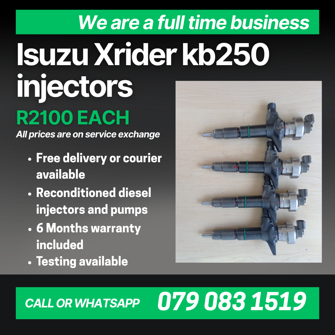 ISUZU XRIDER KB250 INJECTORS FOR SALE WITH WARRANTY - Private Seller ISUZU XRIDER KB250 INJECTORS FOR SALE WITH WARRANTY - Private Seller