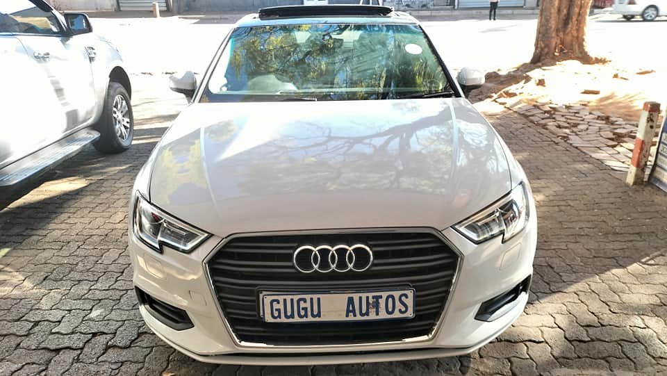2018 AUDI A3 30TFSI AUTOMATIC CODE2 WHITE PETROL SUNROOF RESERVES SENSOR