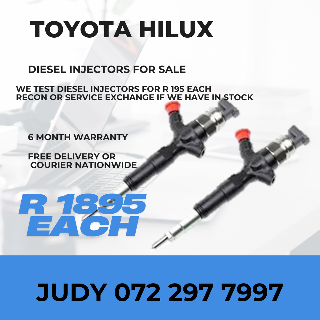 Toyota Hilux Diesel Injectors for sale on service exchange or to recon - Private Seller